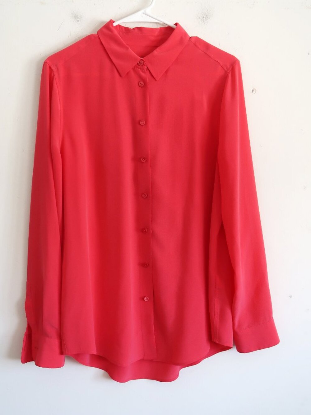 EQUIPMENT FEMME Pink Silk Blouse - Size Medium
